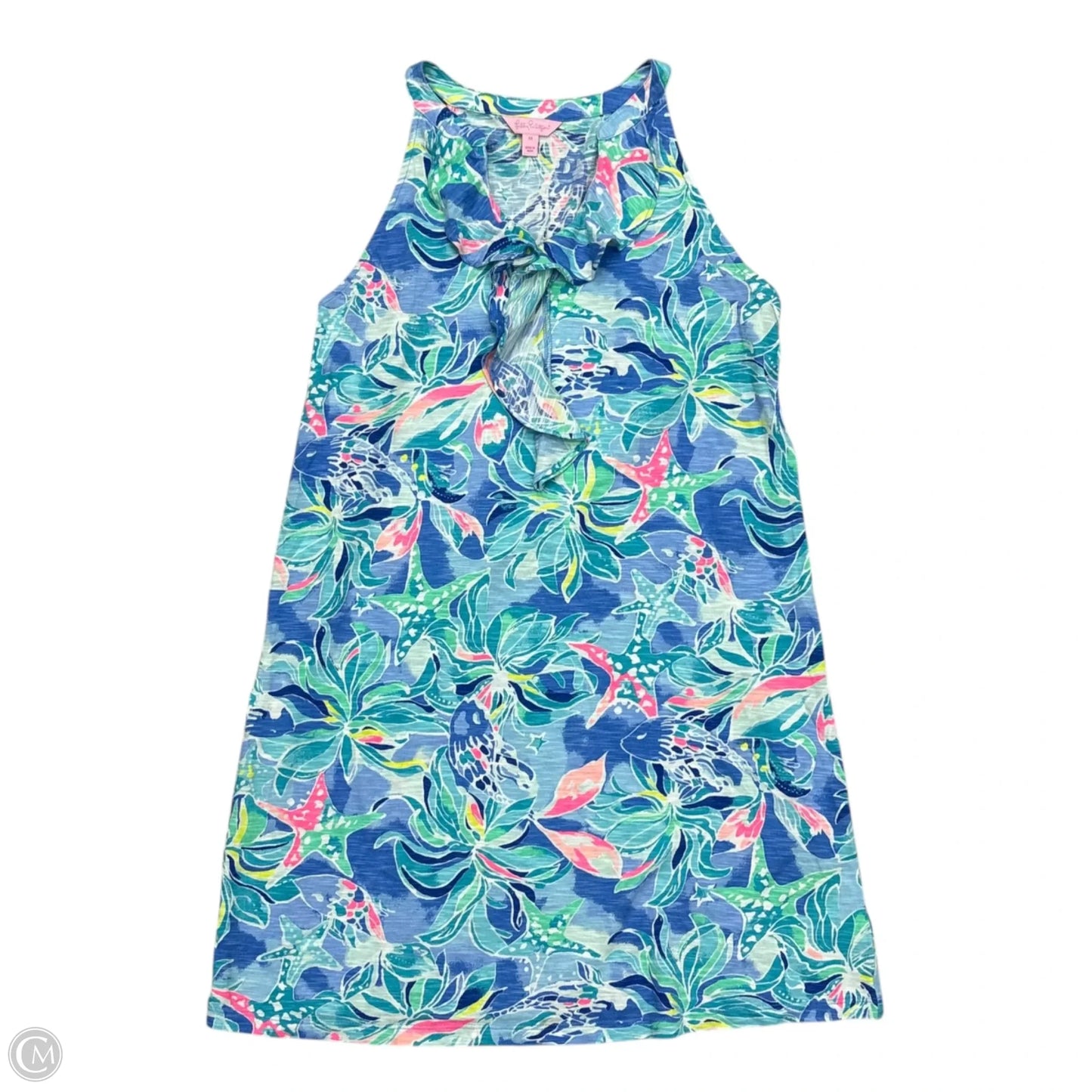 Dress Designer By Lilly Pulitzer In Blue & Pink, Size: M