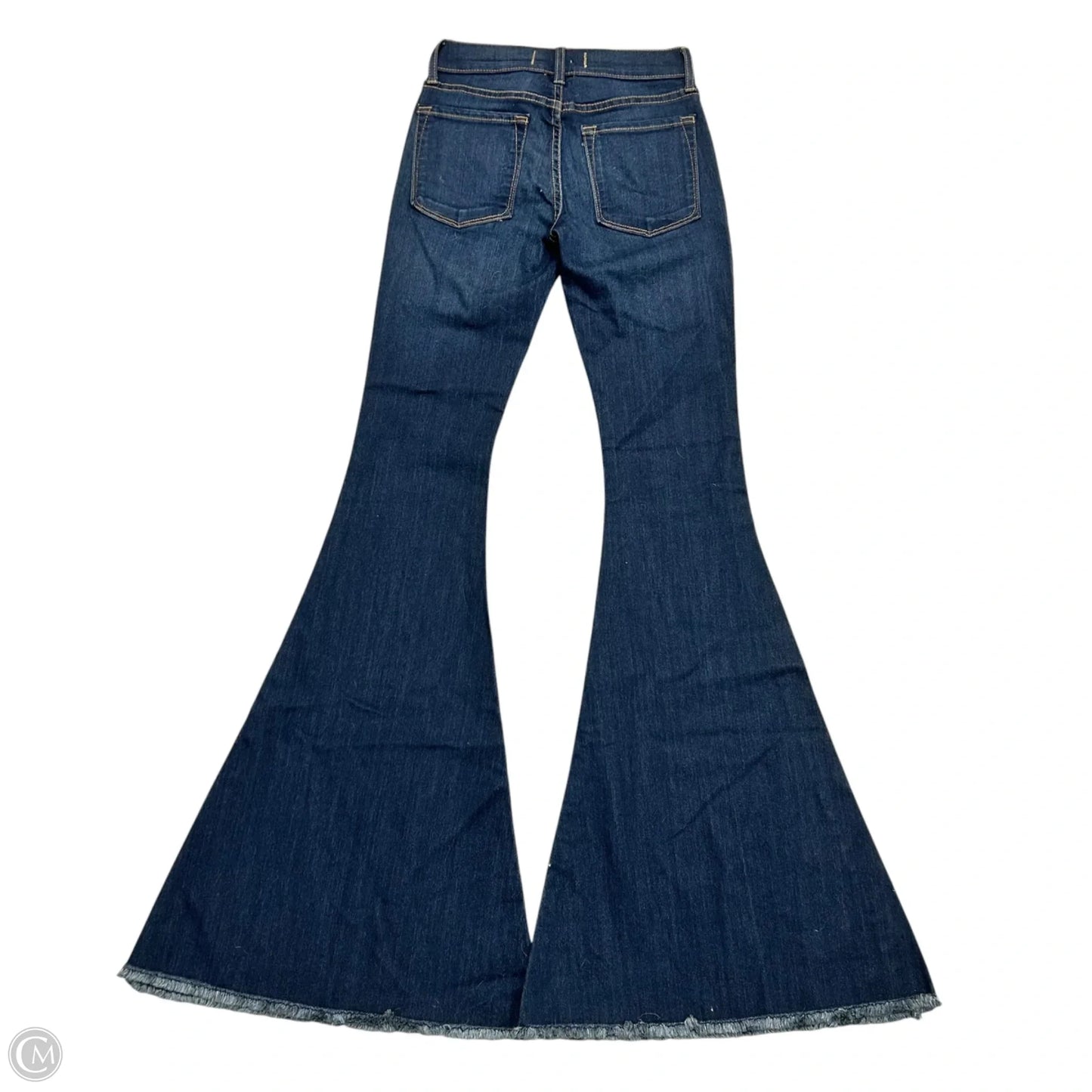 Jeans Flared By Free People In Blue Denim, Size: 0