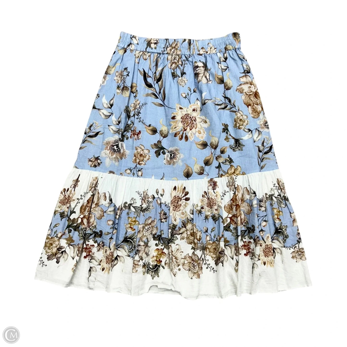 Skirt Maxi By Rachel Zoe In Blue & Tan, Size: M
