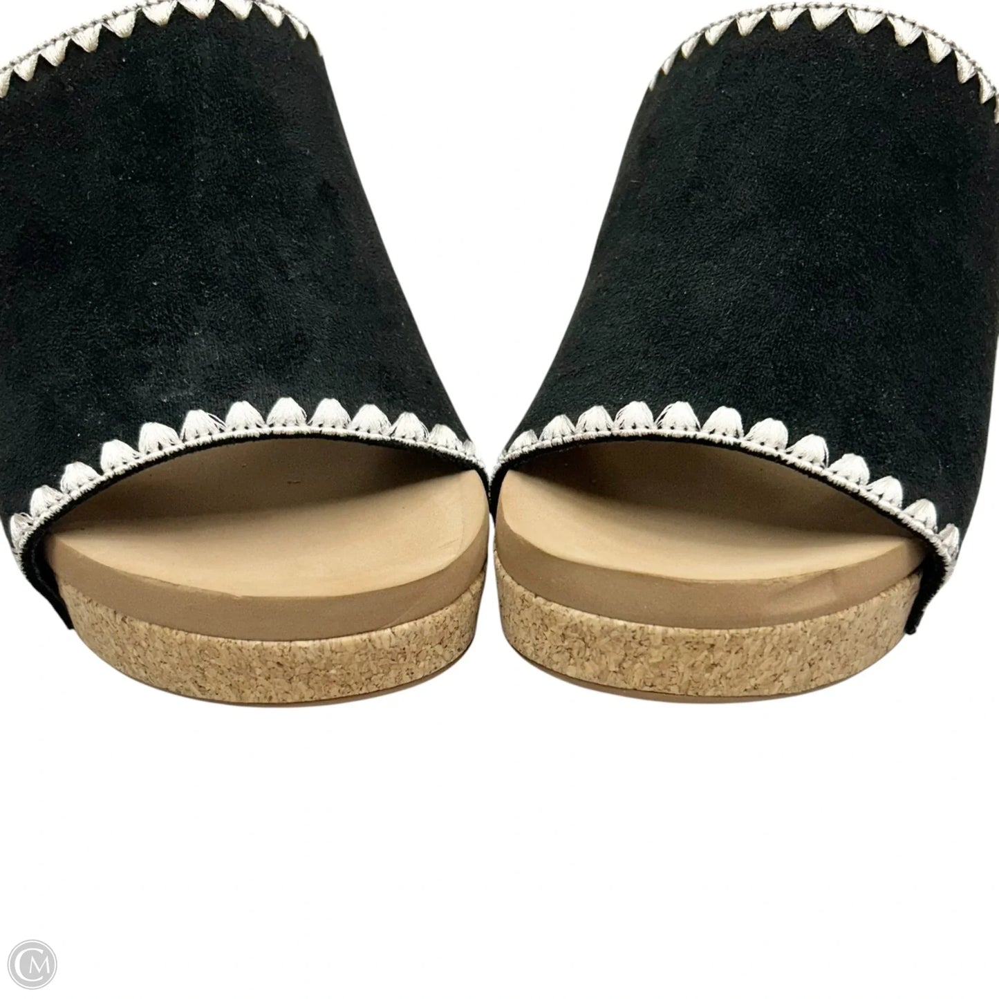 Sandals Heels Wedge By Corkys In Black, Size: 11