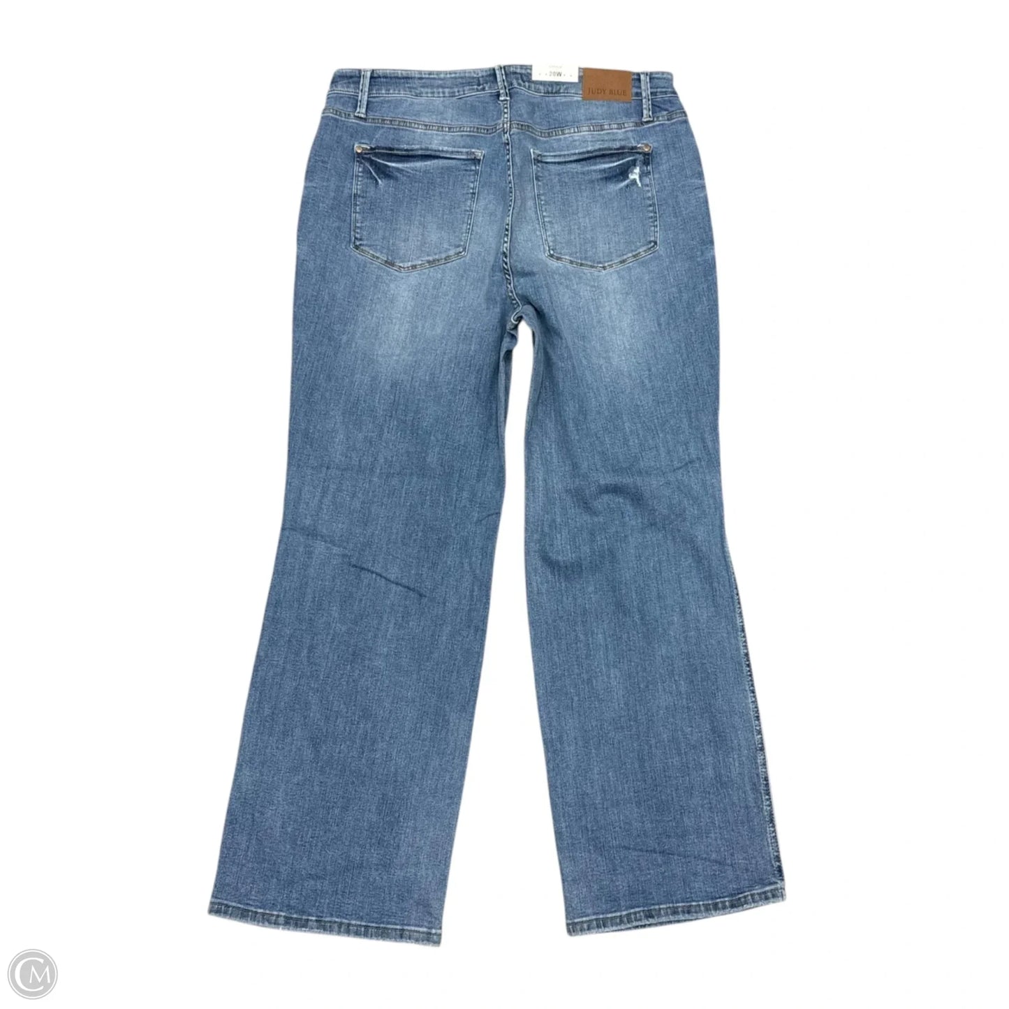 Jeans Straight By Judy Blue In Blue Denim, Size: 20