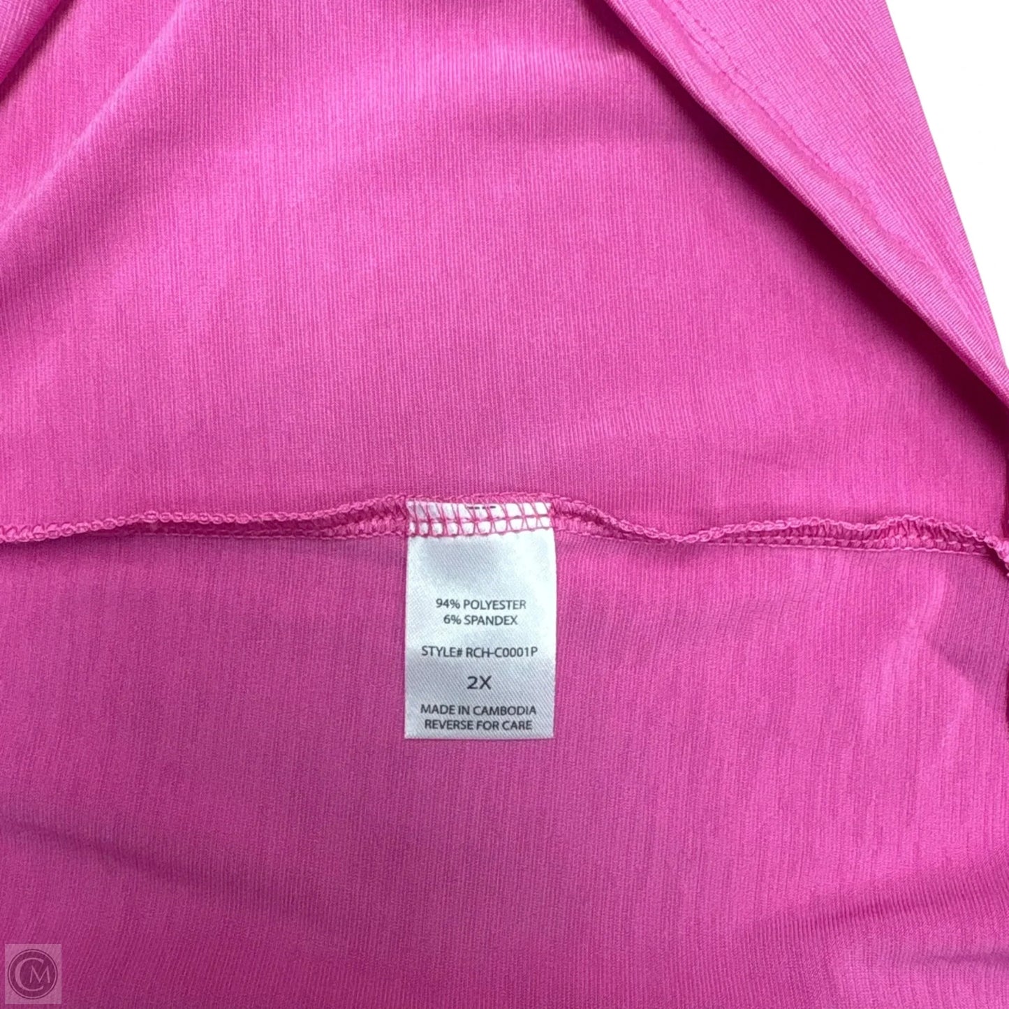 Top Short Sleeve By Dear Scarlett In Pink, Size: 2x