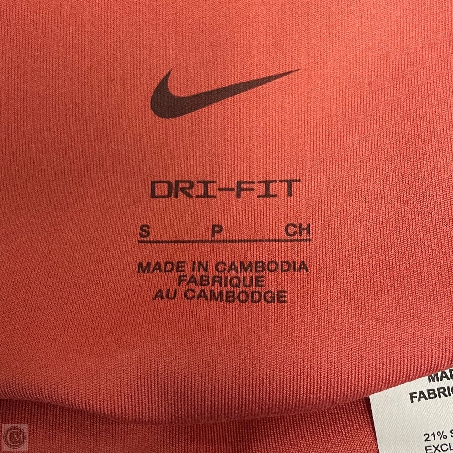 Athletic Leggings By Nike Apparel In Coral, Size: S