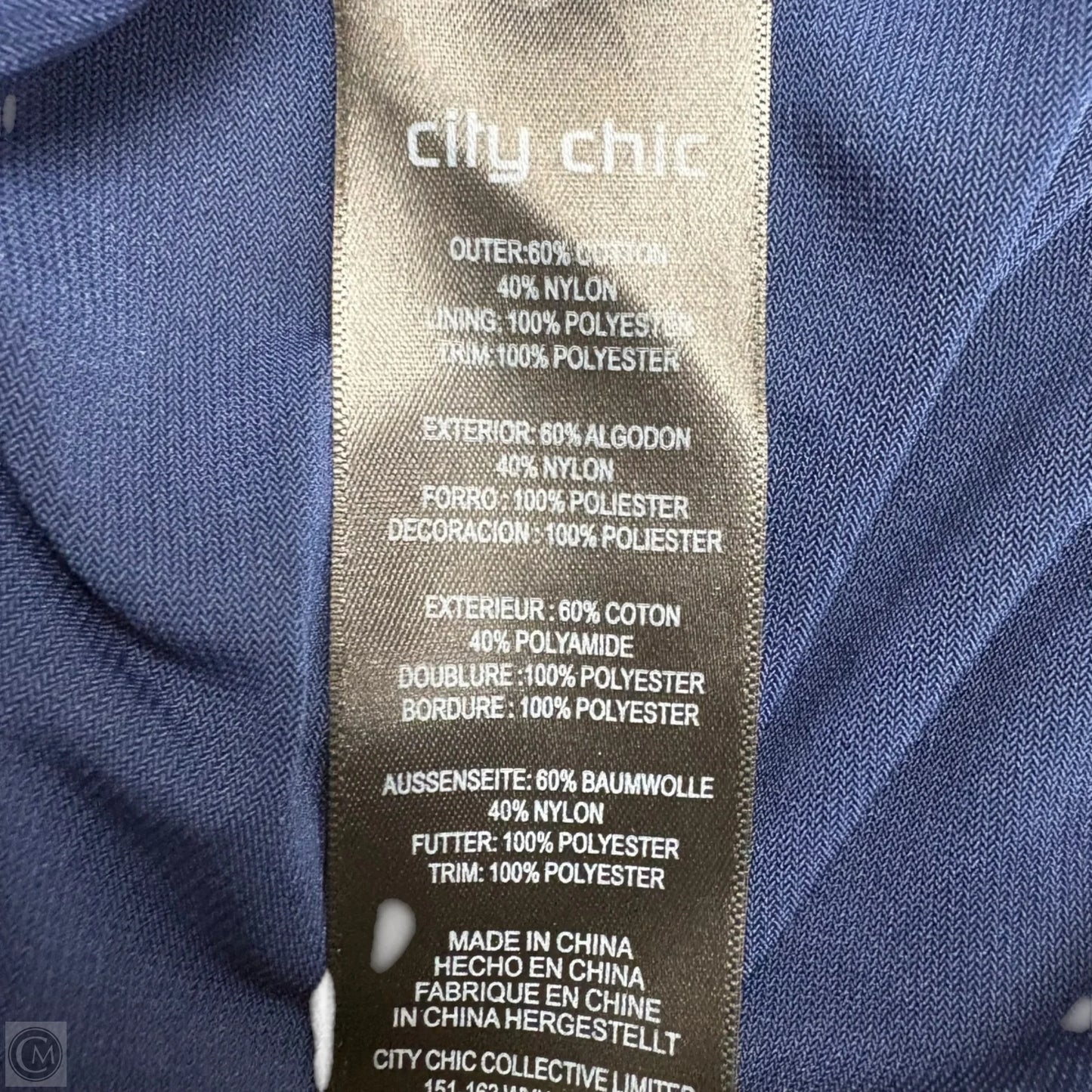 Dress Party Long By City Chic In Navy, Size: 2x