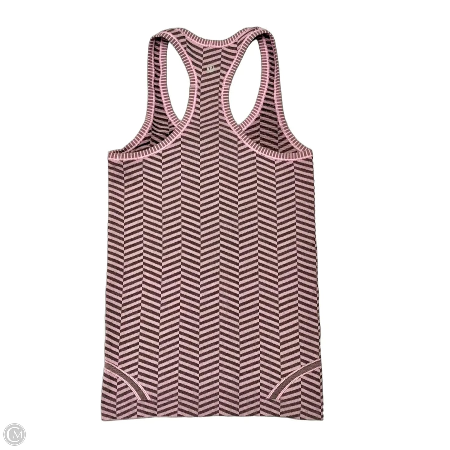 Athletic Tank Top By Lululemon In Black & Pink, Size: Xs