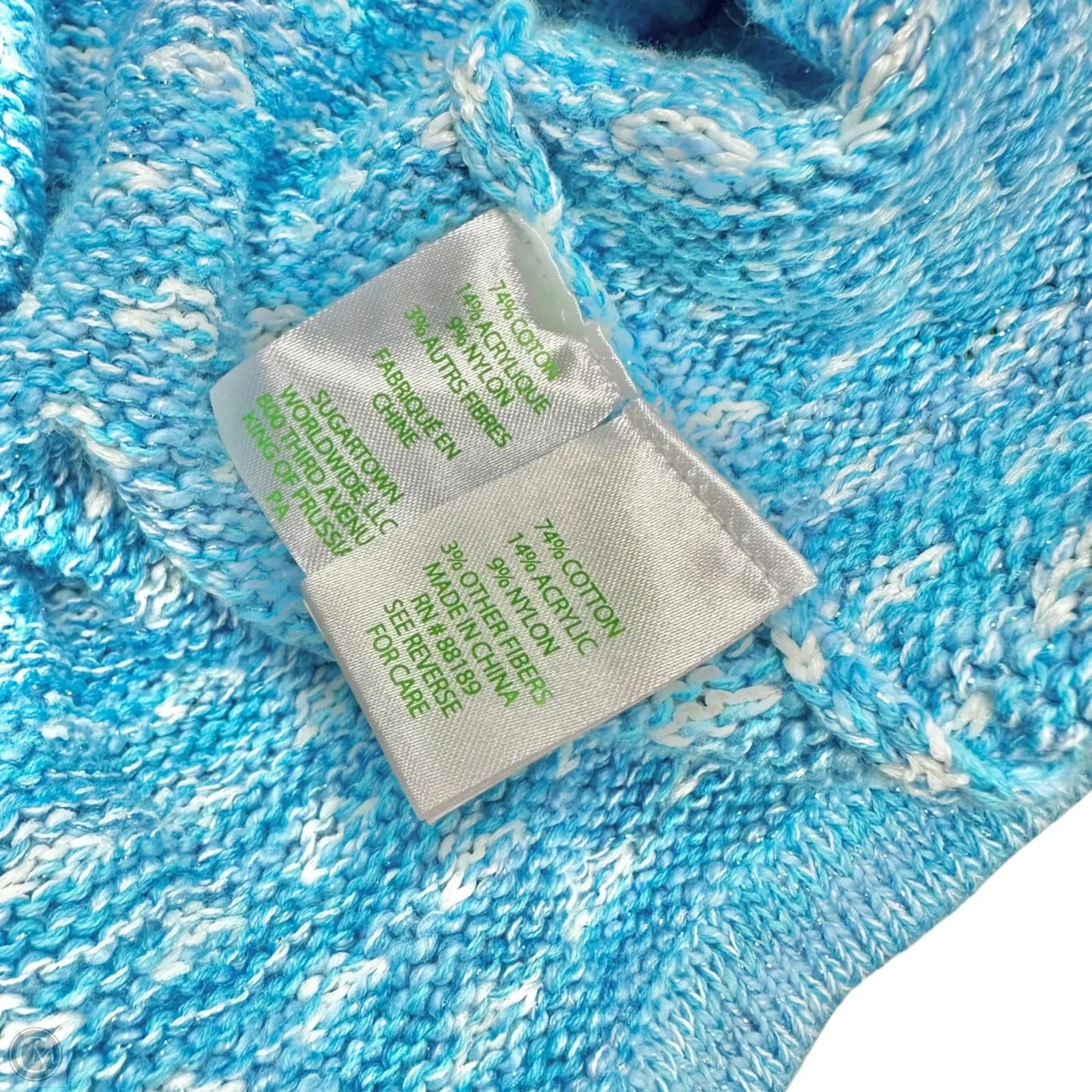 Sweater Cardigan Designer By Lilly Pulitzer In Blue & White, Size: Xs