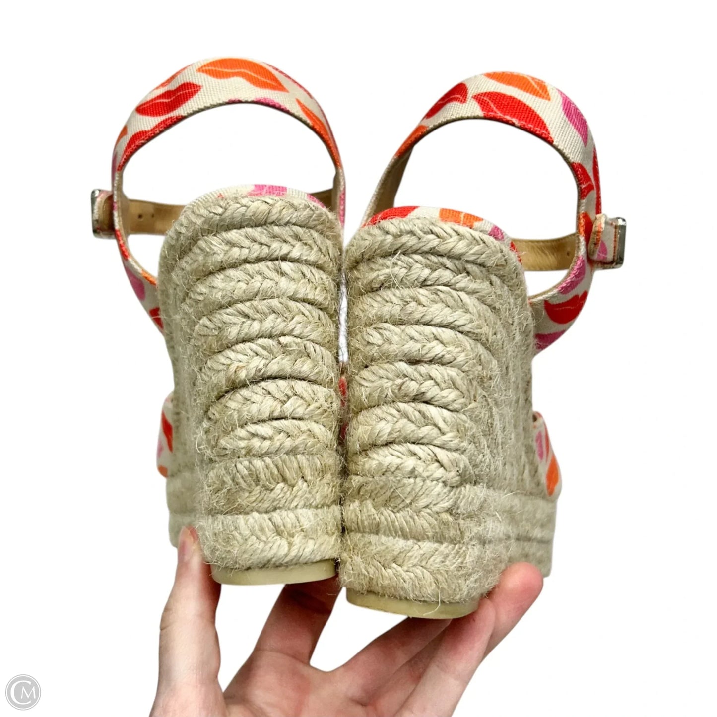 Sandals Designer By Diane Von Furstenberg In Orange & Pink, Size: 5.5