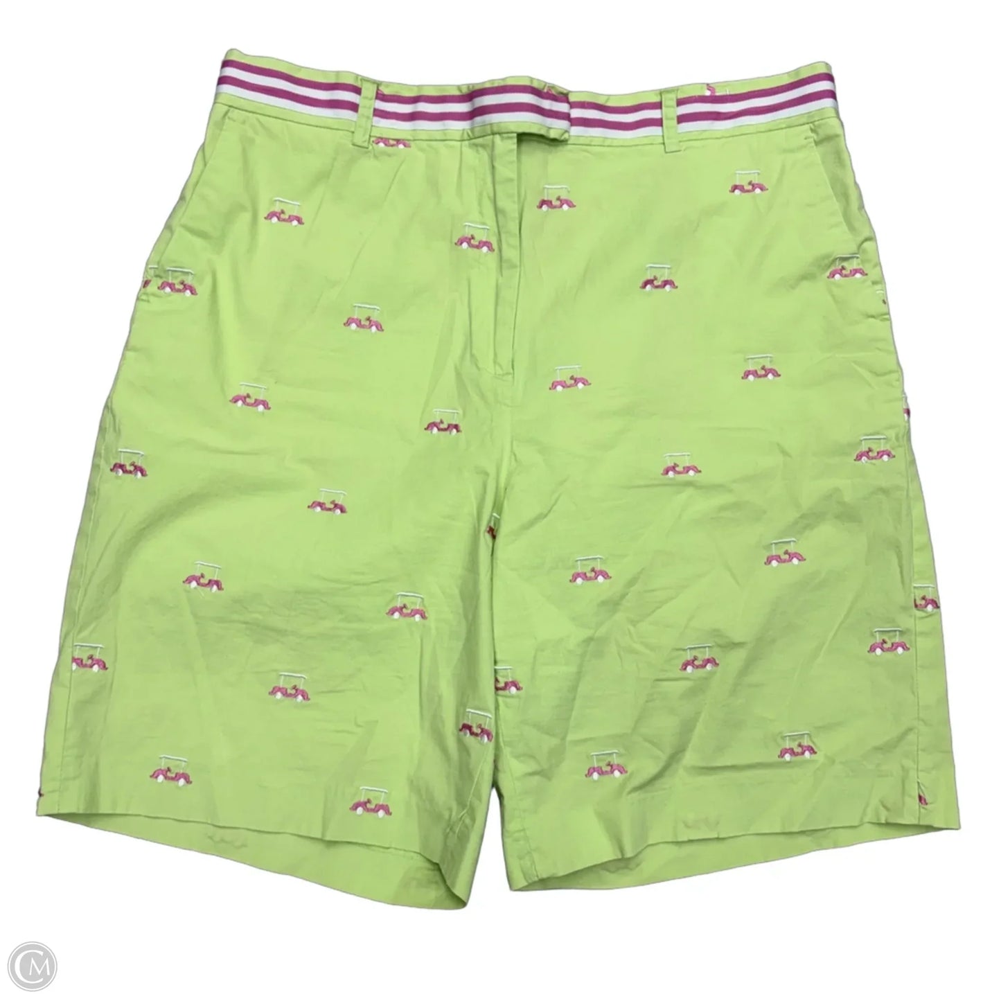 Shorts Designer By Lilly Pulitzer In Green & Pink, Size: 14