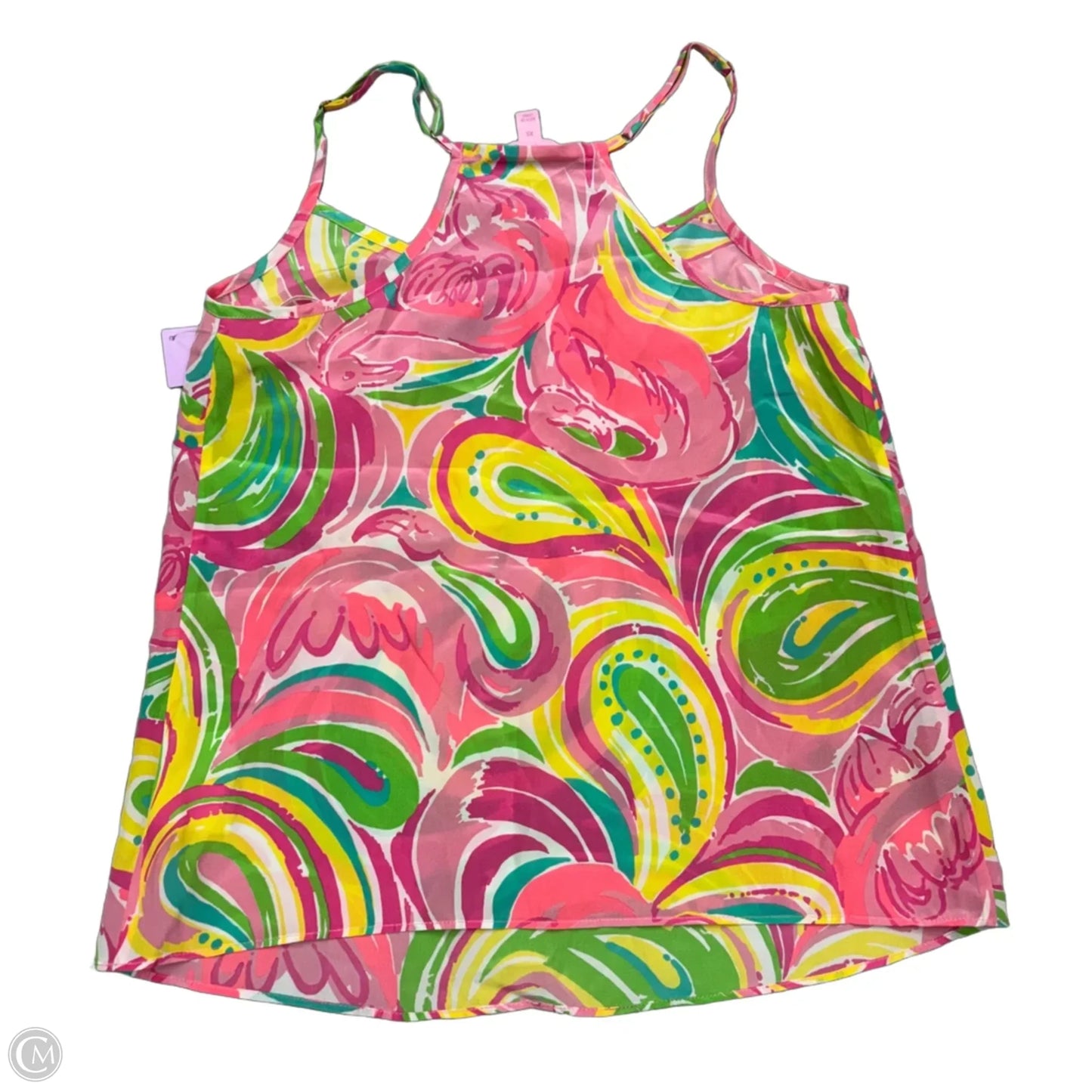 Top Sleeveless Designer By Lilly Pulitzer In Pink & White, Size: Xs