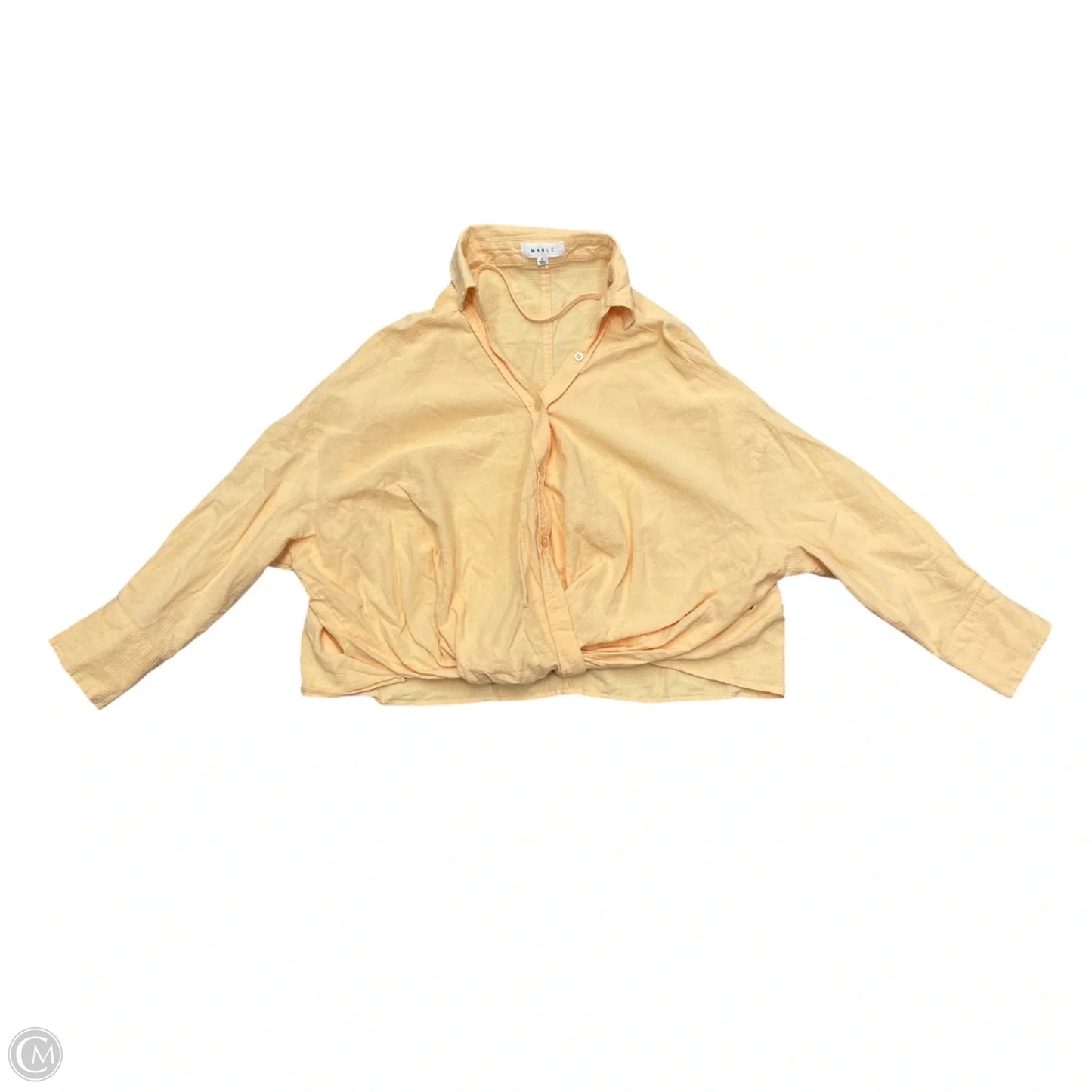 Top Long Sleeve By Mable In Orange, Size: L