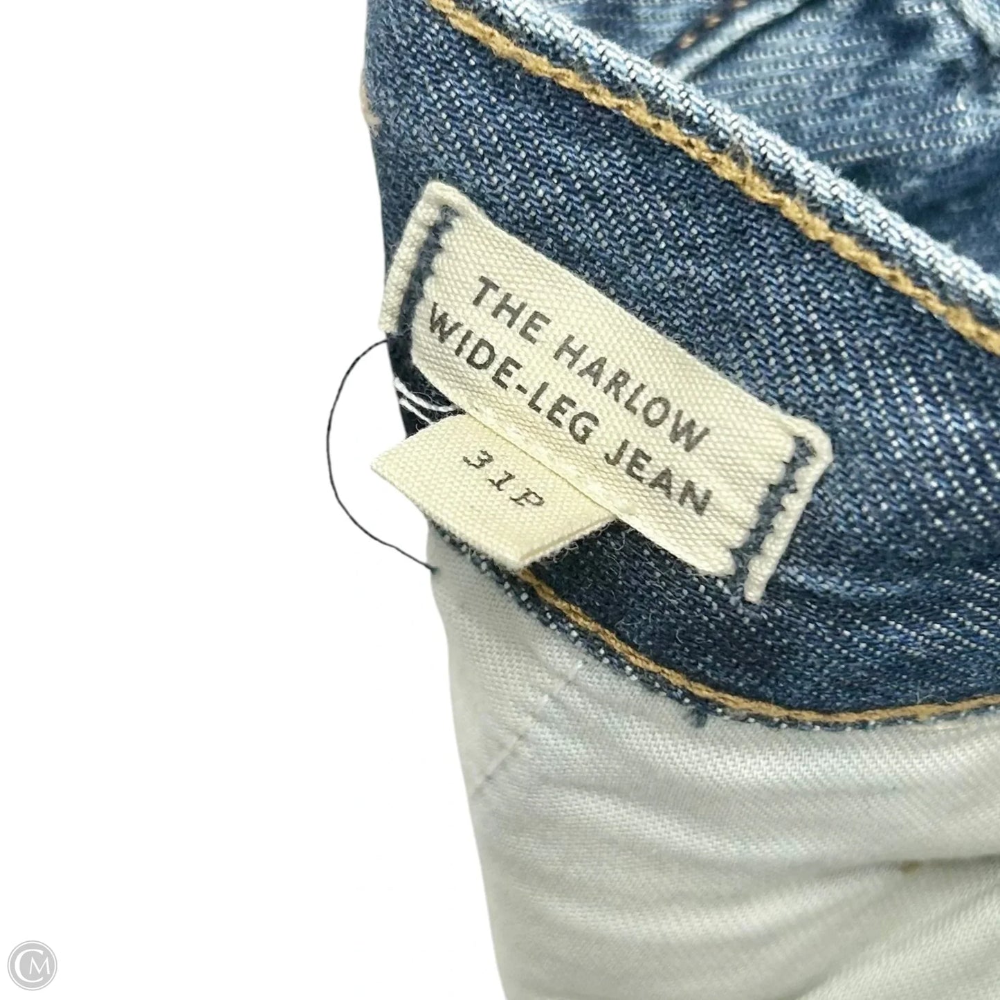 Jeans Wide Leg By Madewell In Blue Denim, Size: 12p