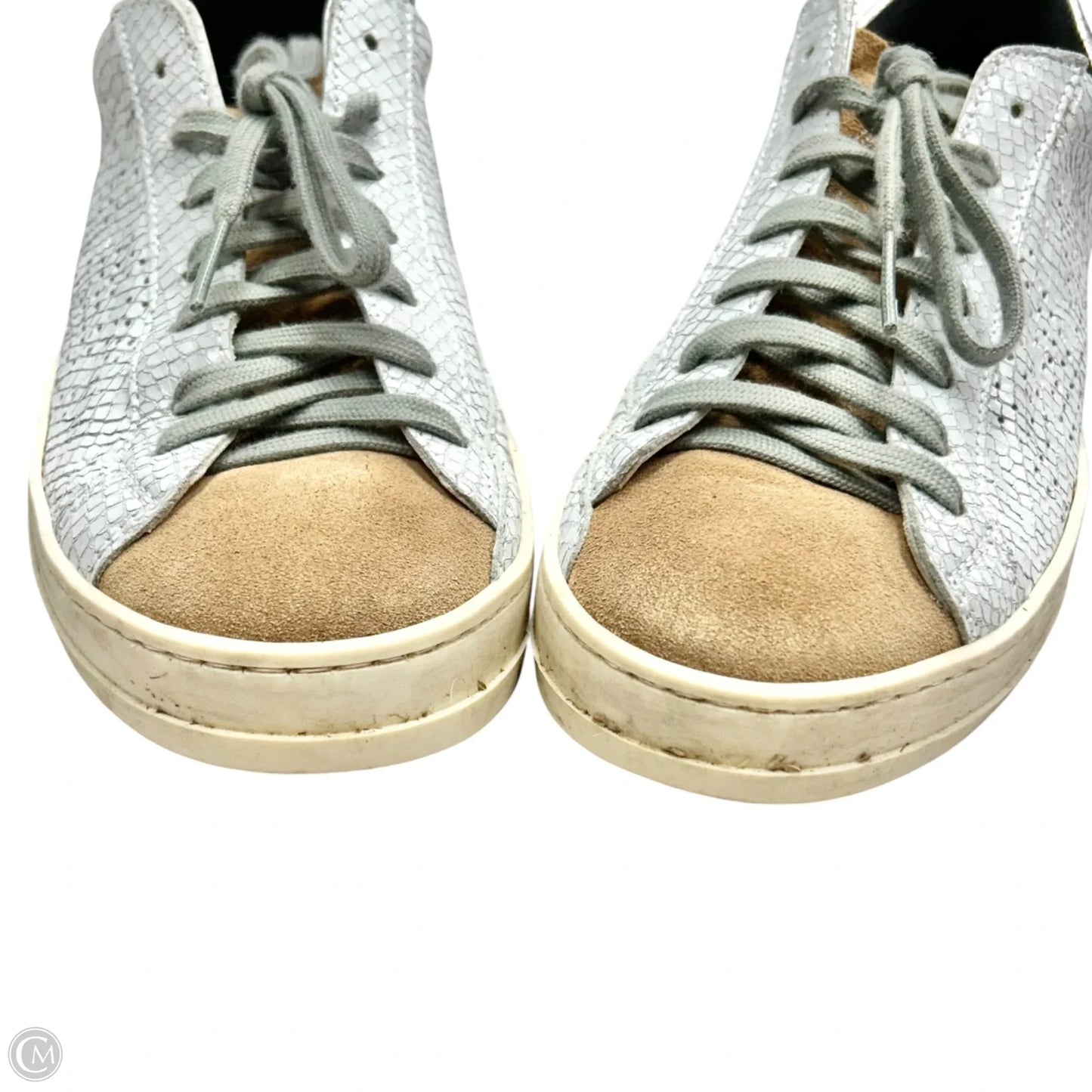 Shoes Sneakers By P448 In Grey & Tan, Size: 7.5