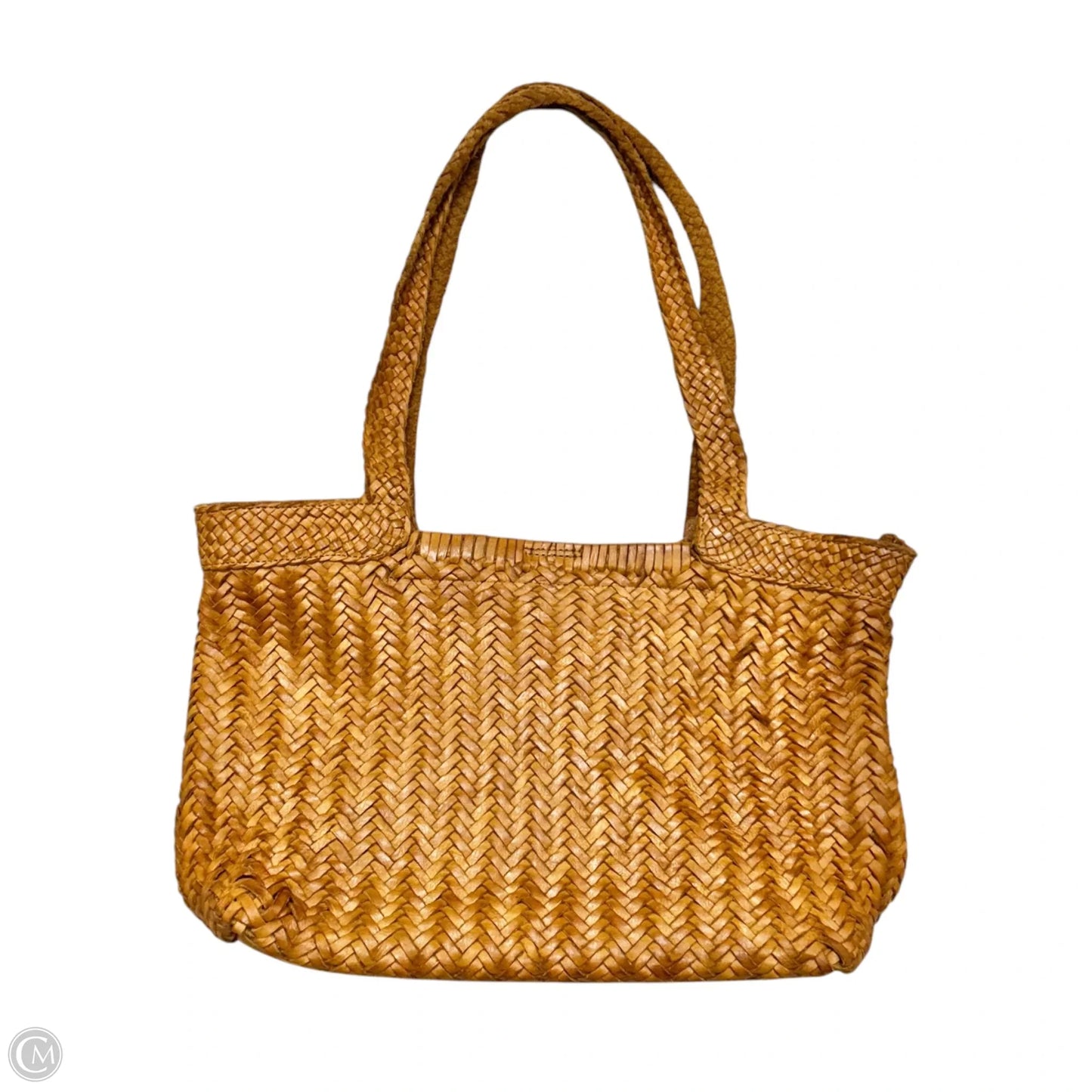 Handbag Leather By Vilenca, Size: Medium