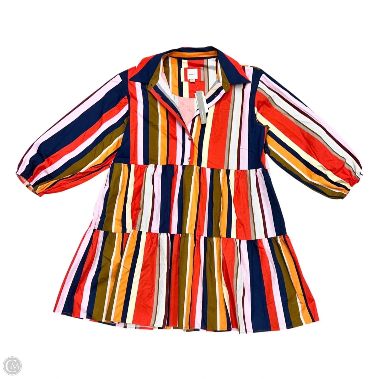 Dress Casual Short By Maeve In Striped Pattern, Size: M