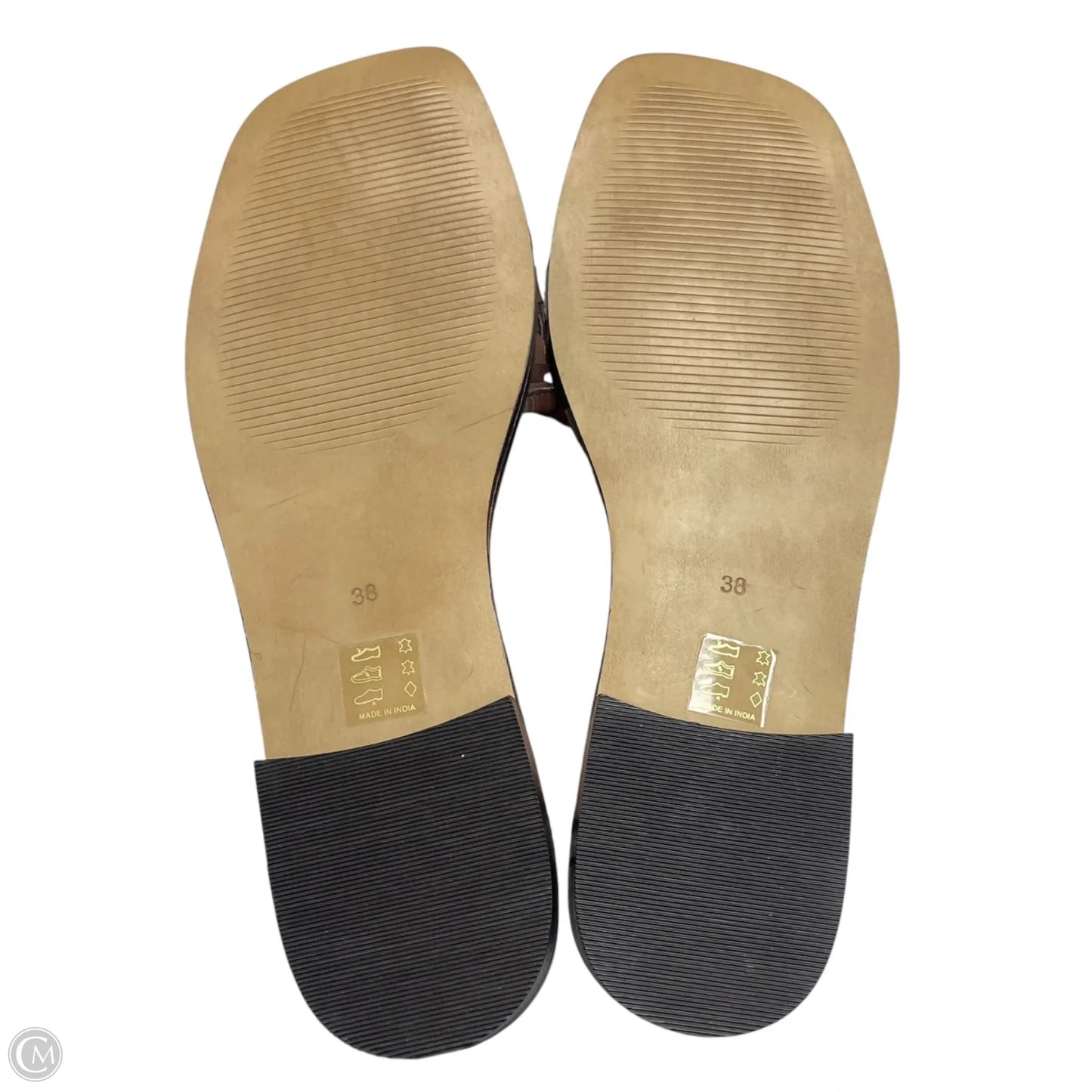 Sandals Flats By Anthropologie In Brown, Size: 7.5