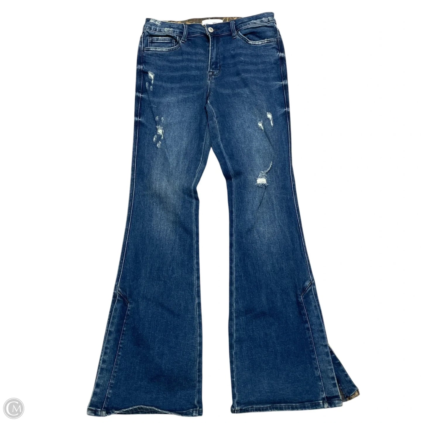 Jeans Wide Leg By Vervet In Blue Denim, Size: 8
