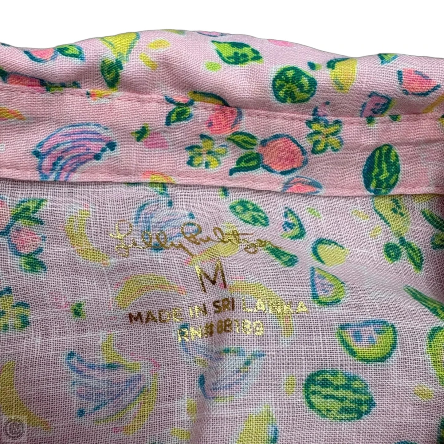 Top Long Sleeve Designer By Lilly Pulitzer In Pink, Size: M
