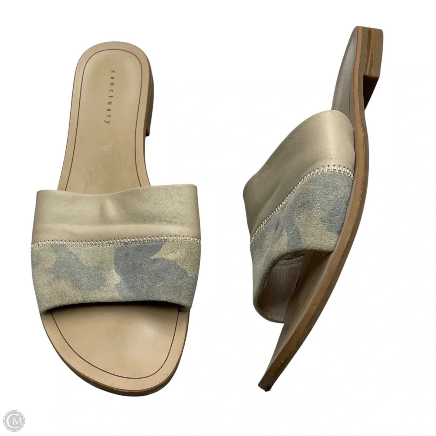 Sandals Flats By Sanctuary In Camouflage Print, Size: 7.5