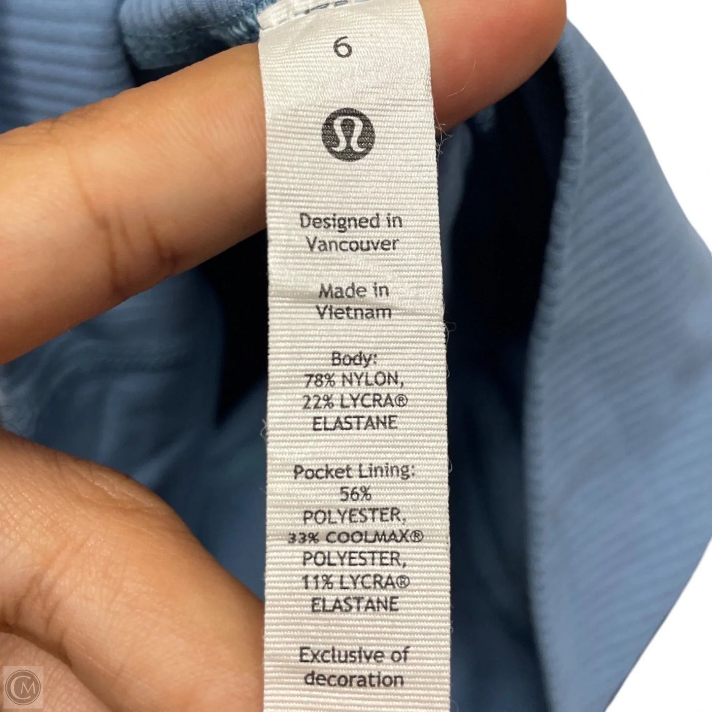 Athletic Leggings By Lululemon In Blue, Size: S