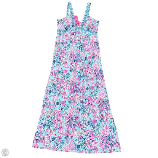 Dress Designer By Lilly Pulitzer In Blue & Pink, Size: L