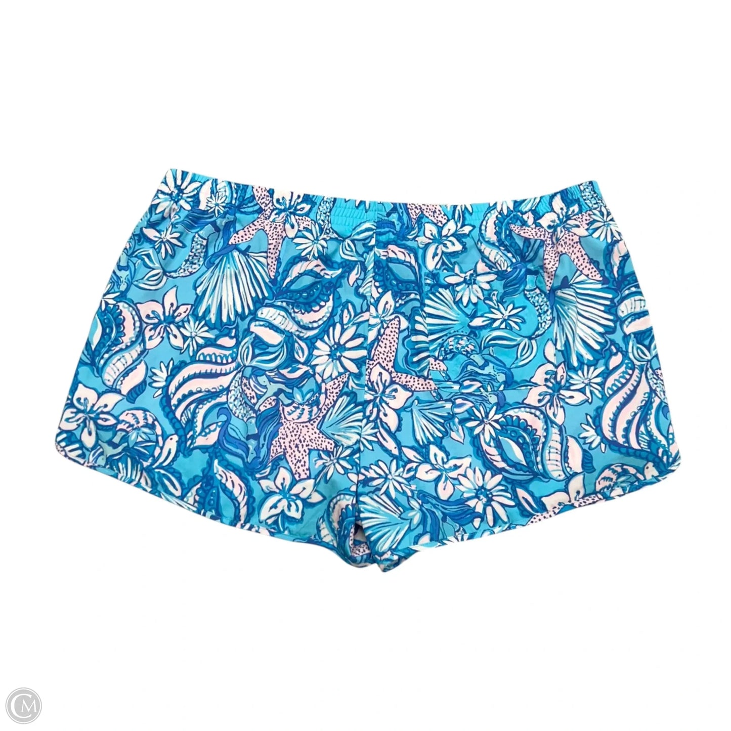 Shorts Designer By Lilly Pulitzer In Blue & Pink, Size: Xl