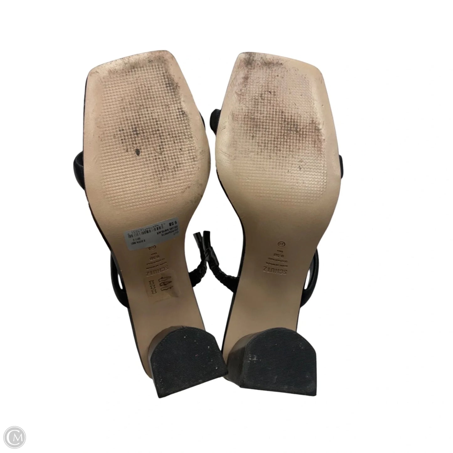 Sandals Heels Block By Schutz In Black, Size: 9.5