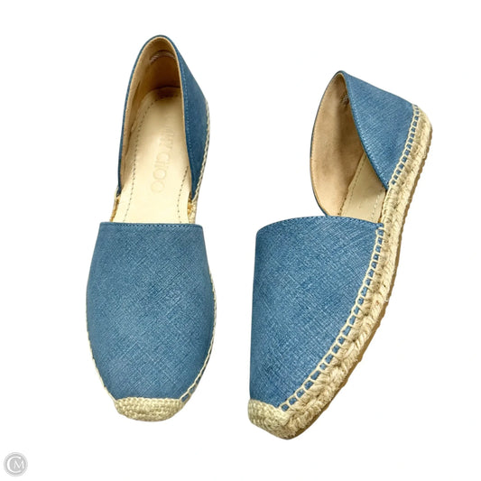 Shoes Luxury Designer By Jimmy Choo In Blue Denim, Size: 7