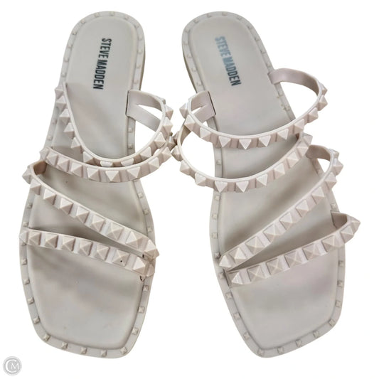 Sandals Flats By Steve Madden In Beige, Size: 8