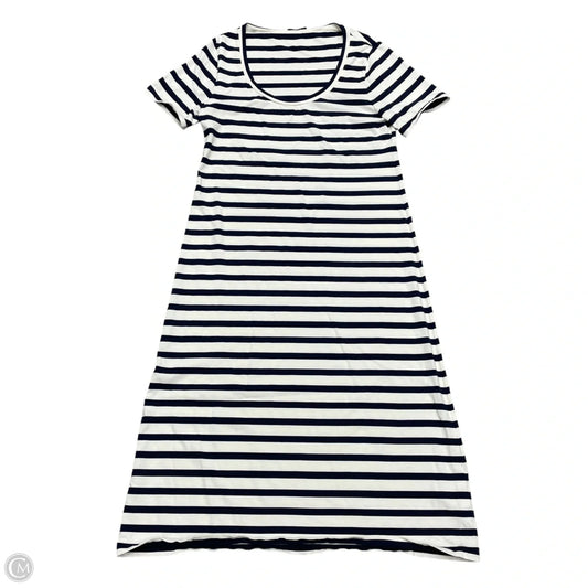 Dress Casual Maxi By J. Crew In Blue & White, Size: L