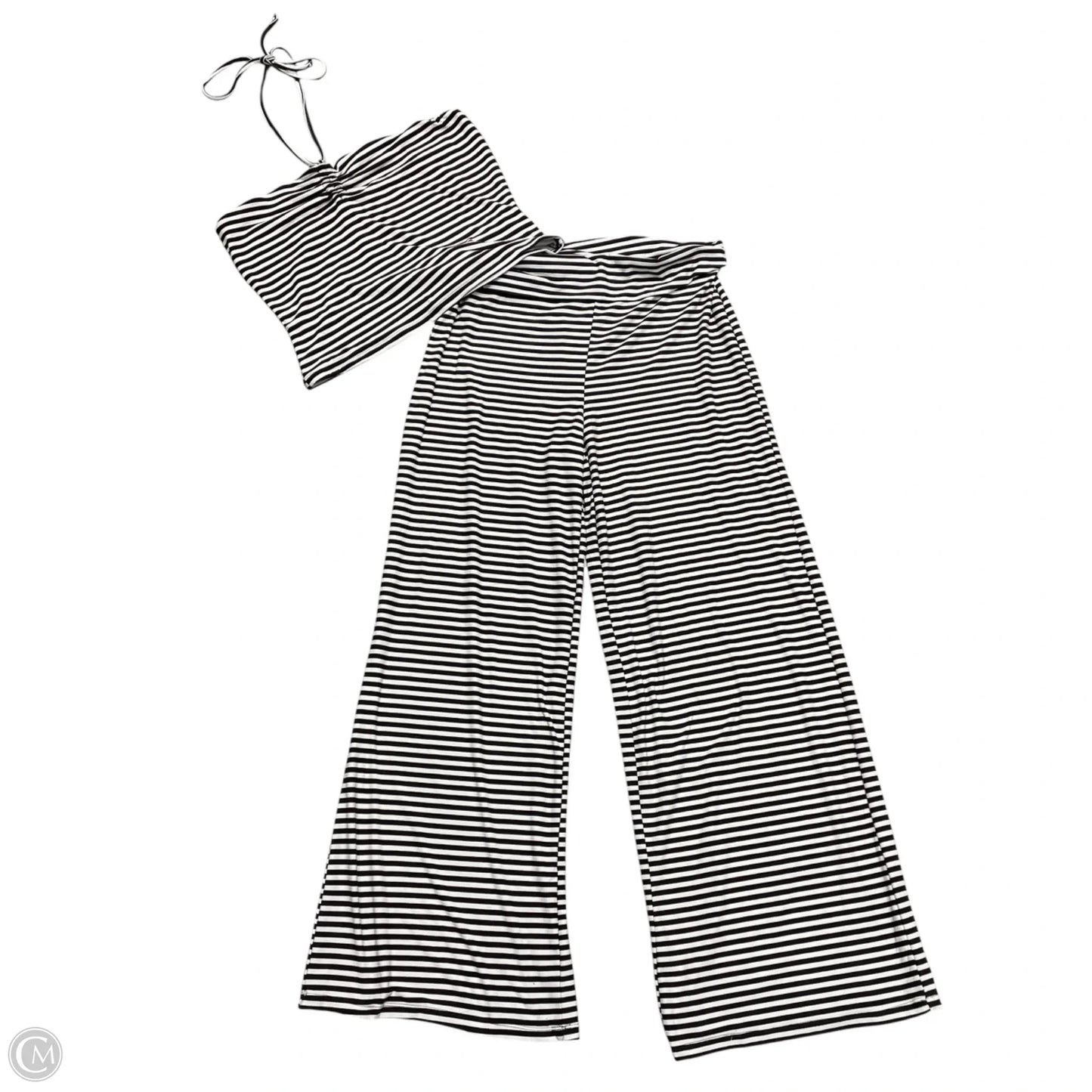 Lounge Set Pants By Blink In Brown & White, Size: Xl
