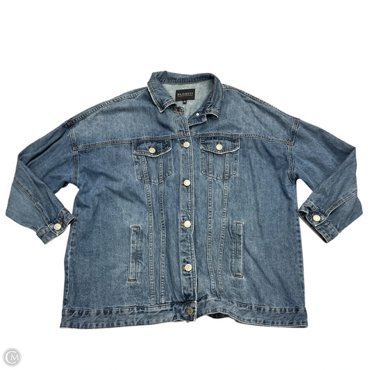 Jacket Denim By Eloquii In Blue Denim, Size: Xl