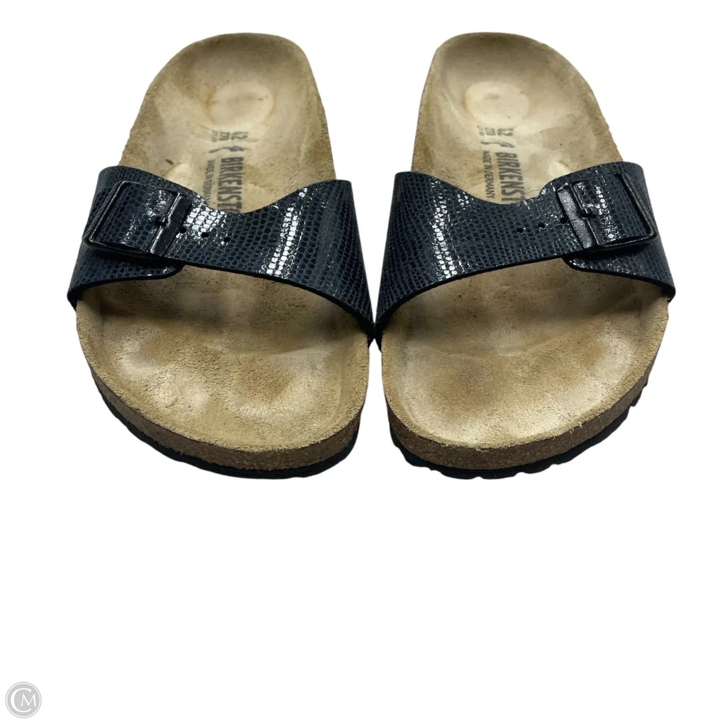 Sandals Flats By Birkenstock In Black, Size: 11