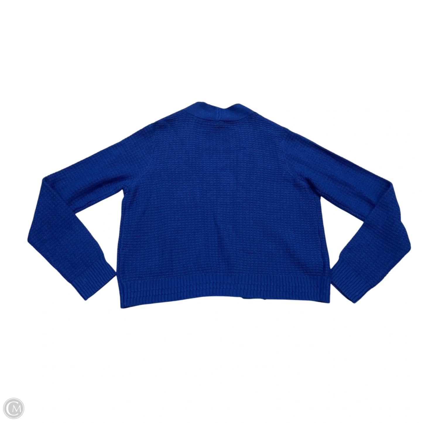 Sweater Cardigan By Laura Ashley In Blue, Size: M