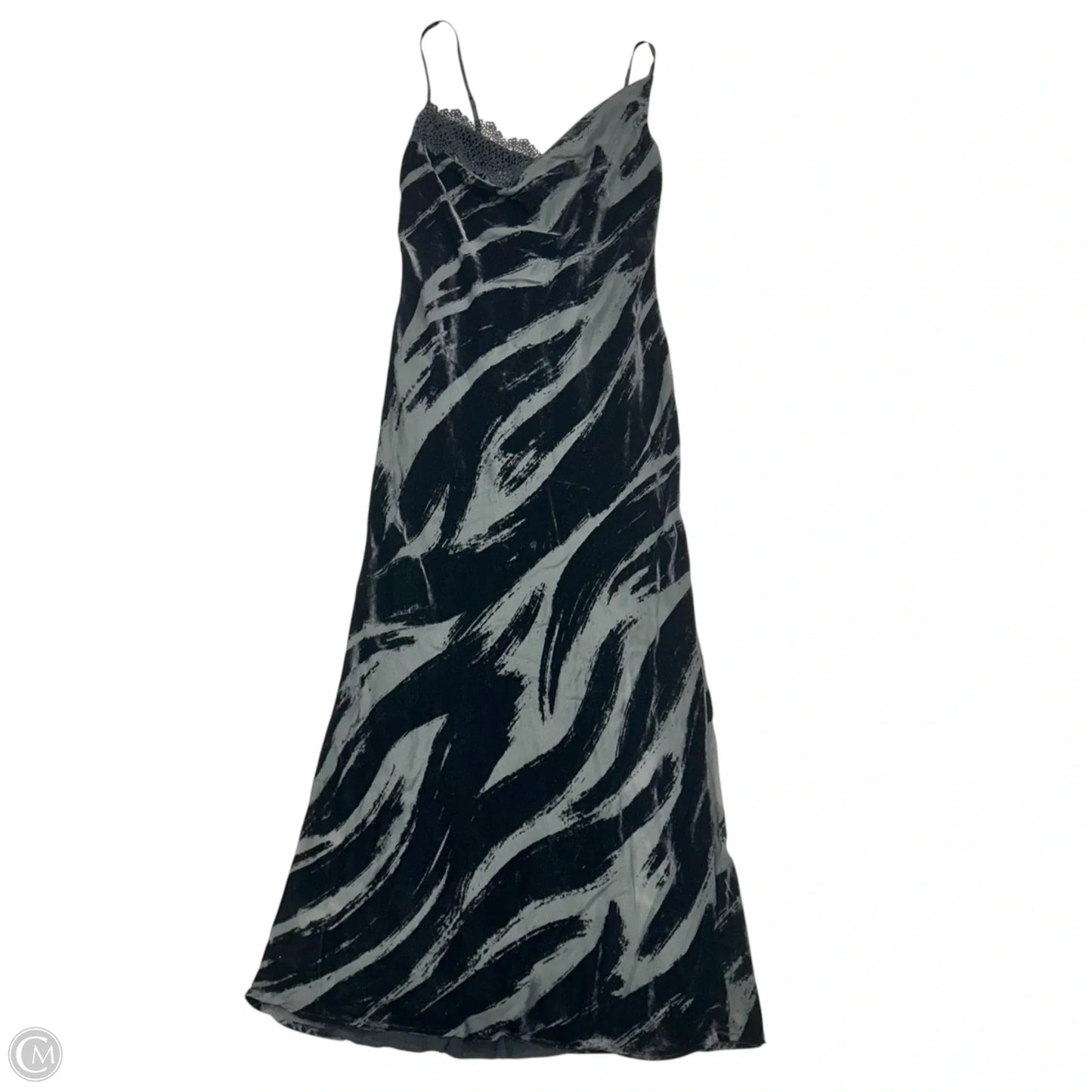 Dress Party Long By Anthropologie In Black & Grey, Size: Xs