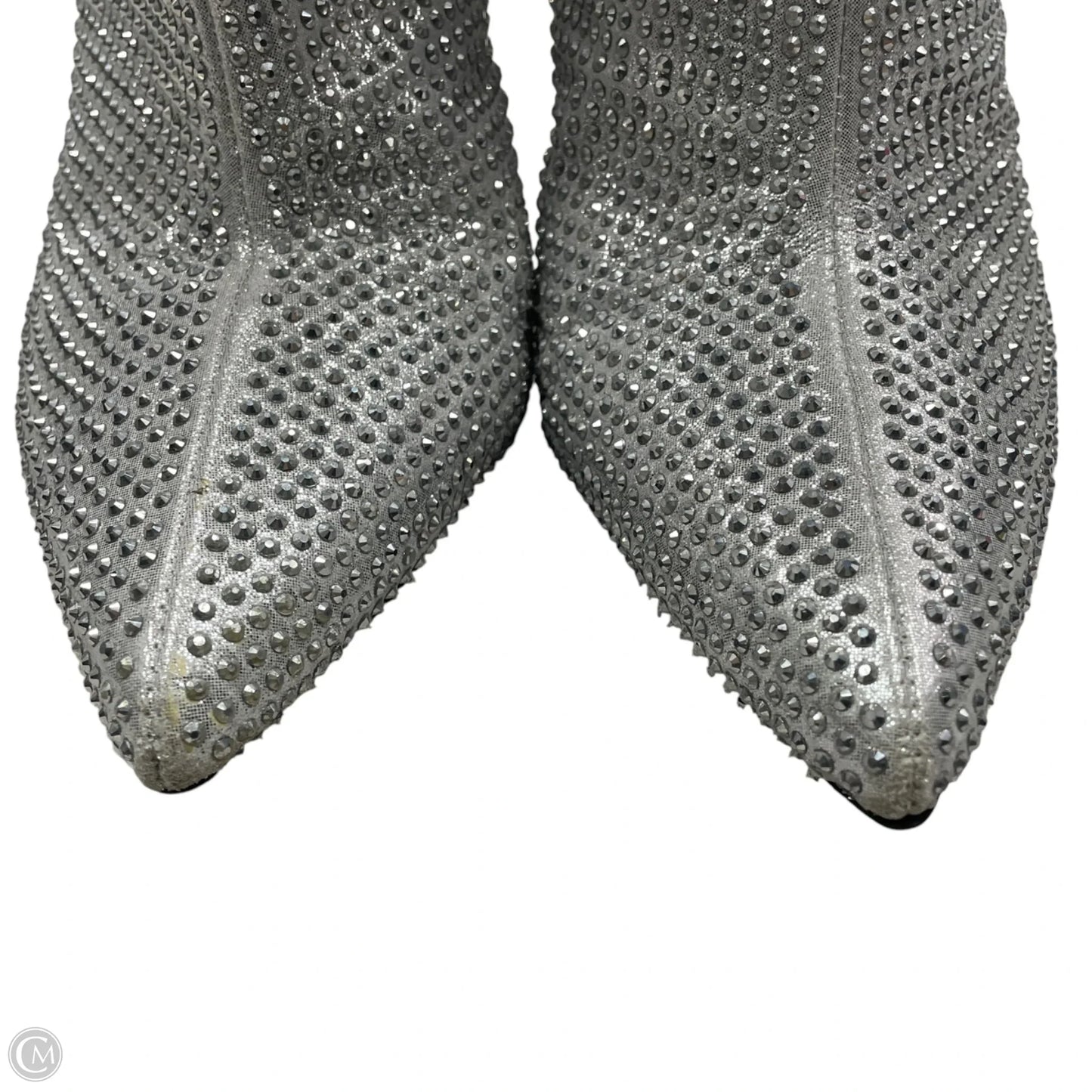 Boots Knee Heels By Mix No 6 In Silver, Size: 9.5