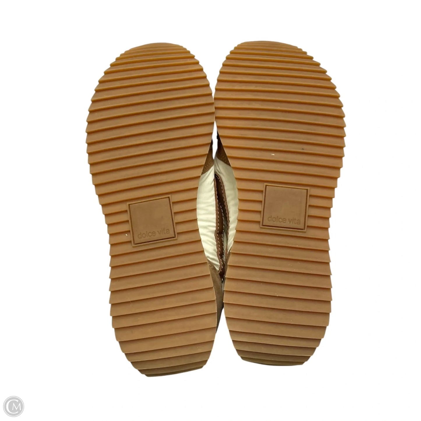 Shoes Sneakers By Dolce Vita In Brown & Cream, Size: 6.5