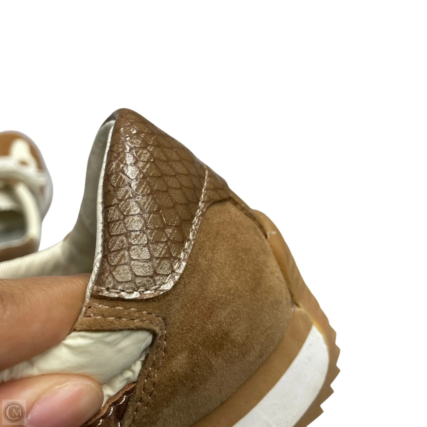 Shoes Sneakers By Dolce Vita In Brown & Cream, Size: 6.5