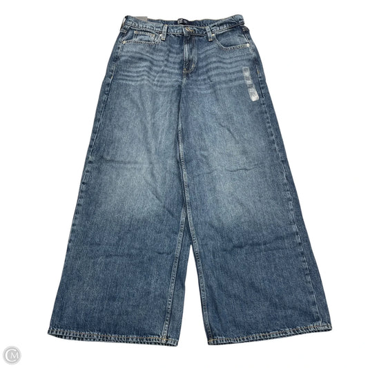 Jeans Wide Leg By Gap In Blue Denim, Size: 10