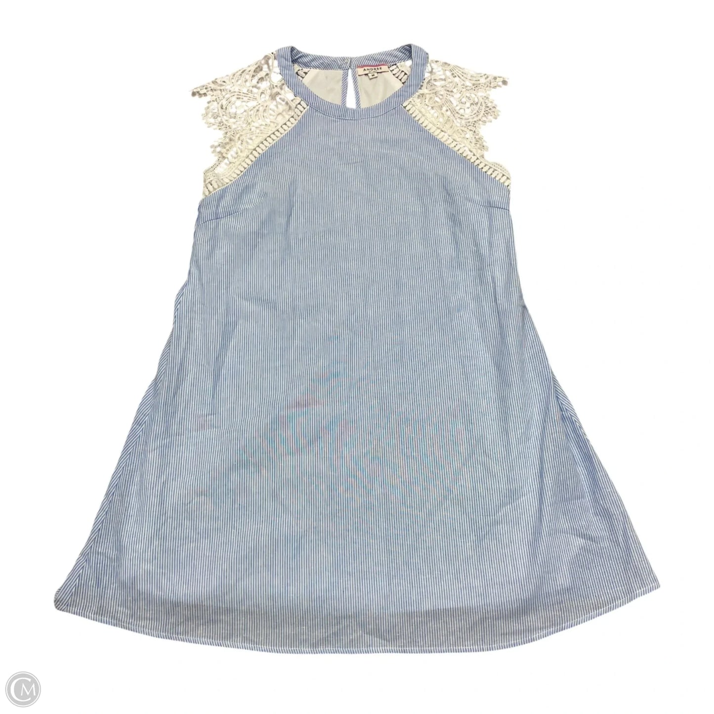 Dress Casual Short By Cmc In Blue & White, Size: M