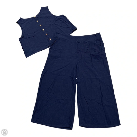 Pants Set 2pc By Anrabess In Navy, Size: Xl