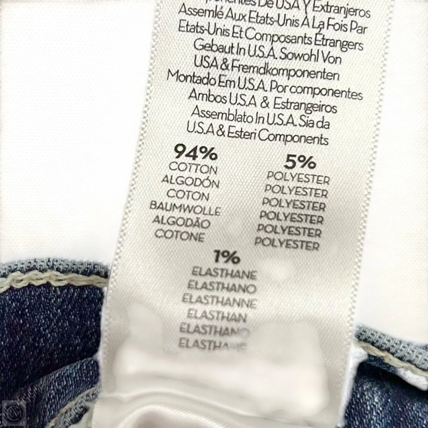 Jeans Straight By Mother In Blue Denim, Size: 6
