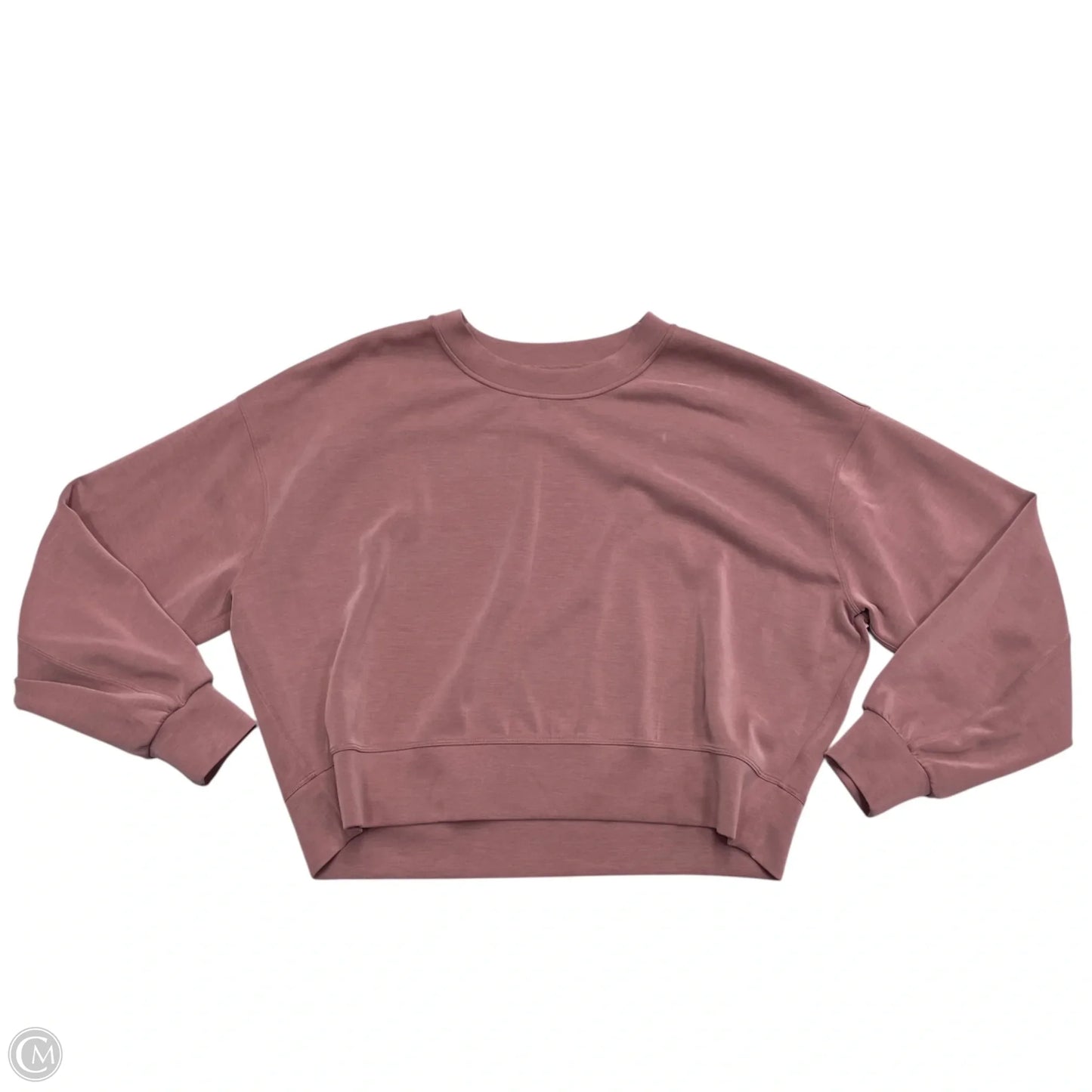 Athletic Sweatshirt Crewneck By Lululemon In Pink, Size: M