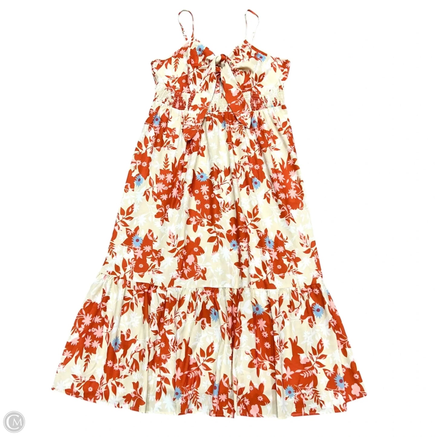 Dress Casual Maxi By Grace Karin In Orange & Tan, Size: 2x