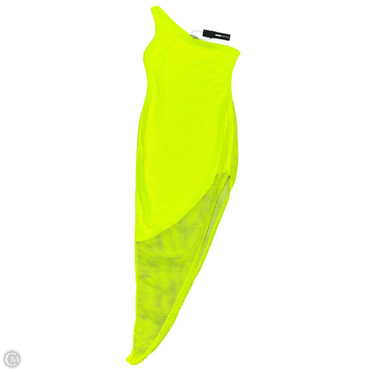 Dress Party Long By Fashion Nova In Neon Yellow, Size: M