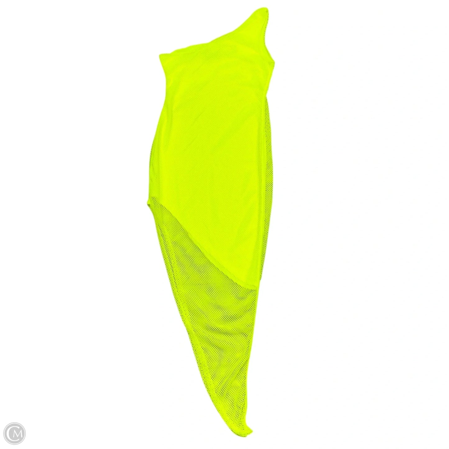 Dress Party Long By Fashion Nova In Neon Yellow, Size: M