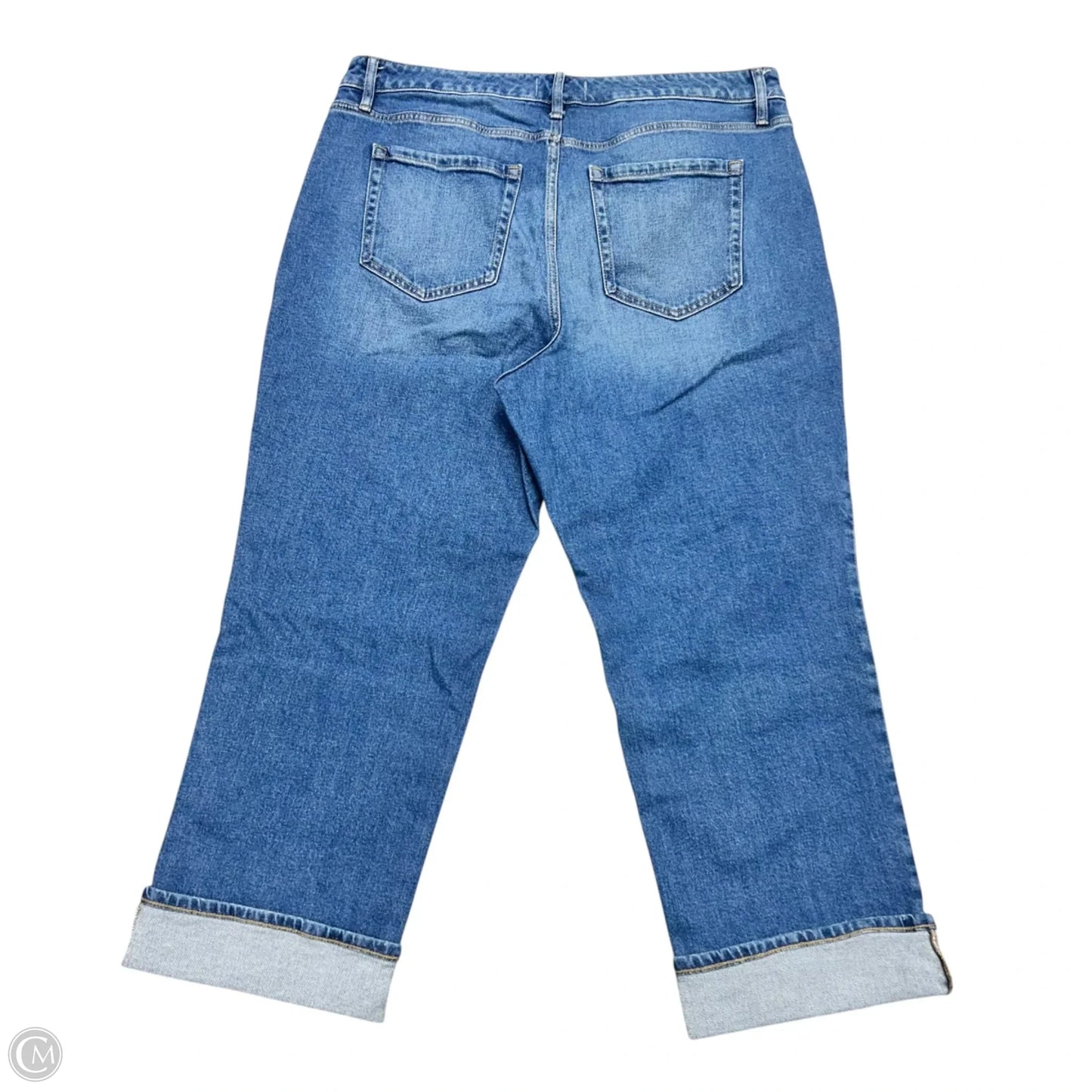 Jeans Wide Leg By Lane Bryant In Blue Denim, Size: 16s
