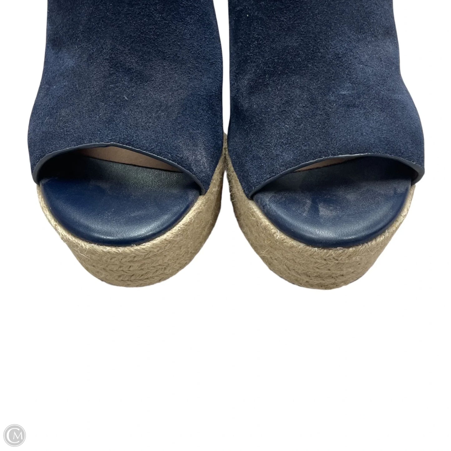 Sandals Heels Wedge By Aerosoles In Navy, Size: 8.5