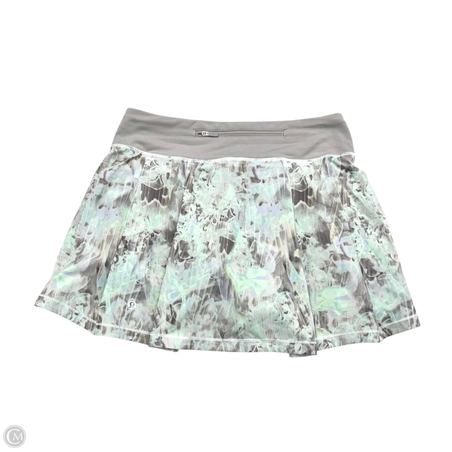 Athletic Skort By Lululemon In Green & Purple, Size: S