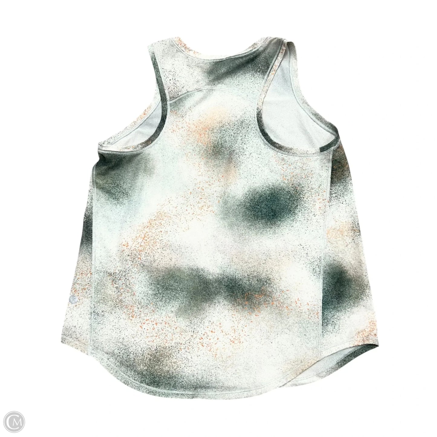 Athletic Tank Top By Lululemon In Green & Orange, Size: S
