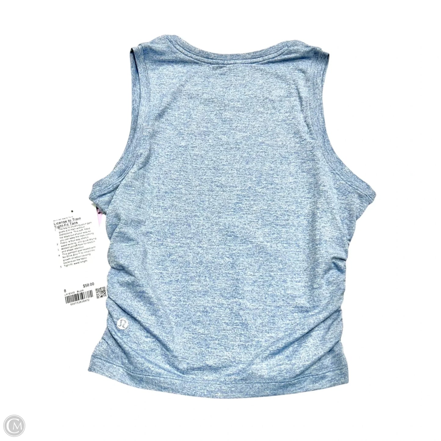 Athletic Tank Top By Lululemon In Blue, Size: M